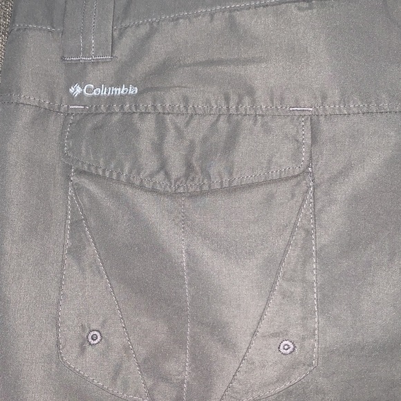 Columbia Omni-shade hiking trail capris gray SZ 10 - Picture 5 of 6